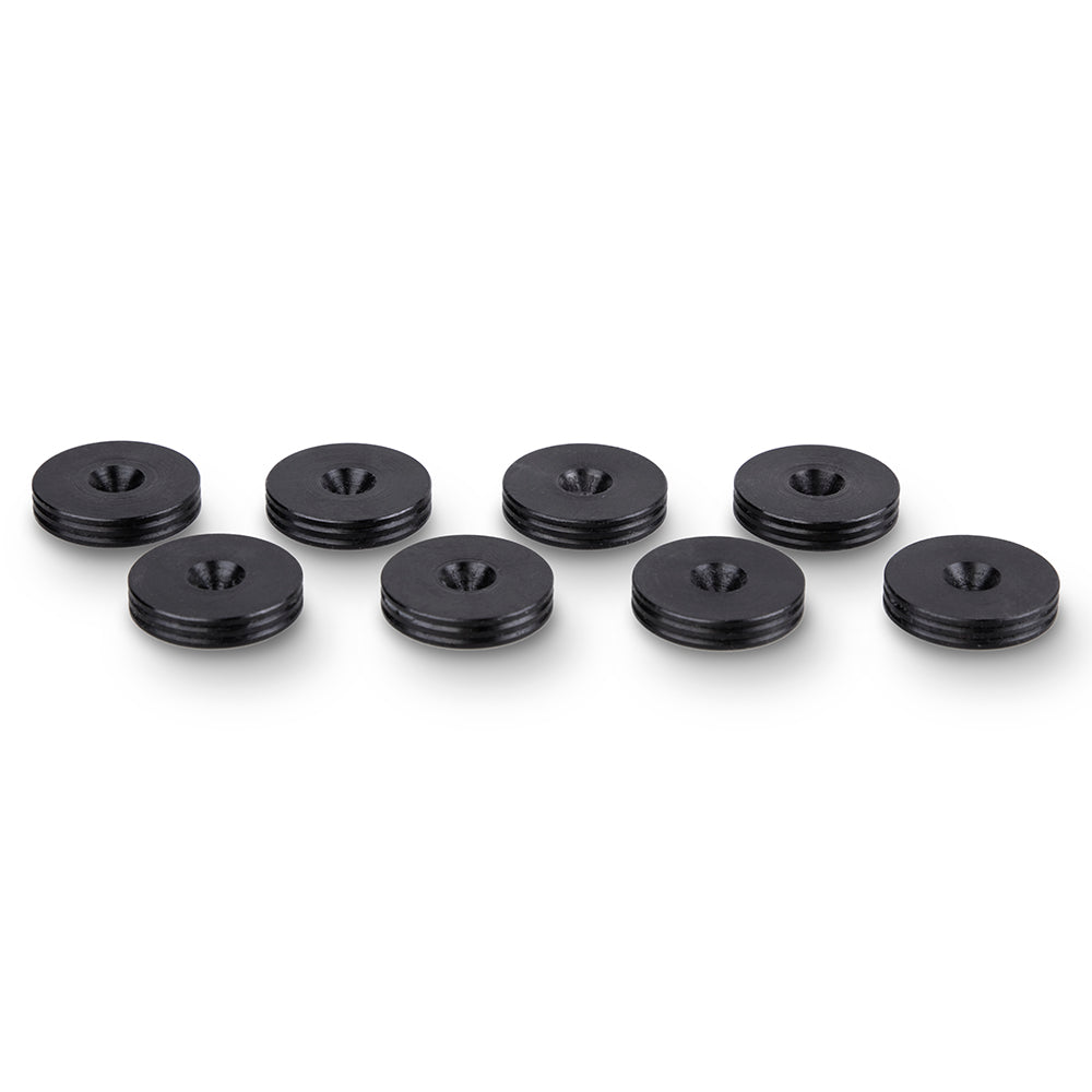 CNC SLIM Blackened Steel Speaker Spike Pads – Set of 8 (20mm)